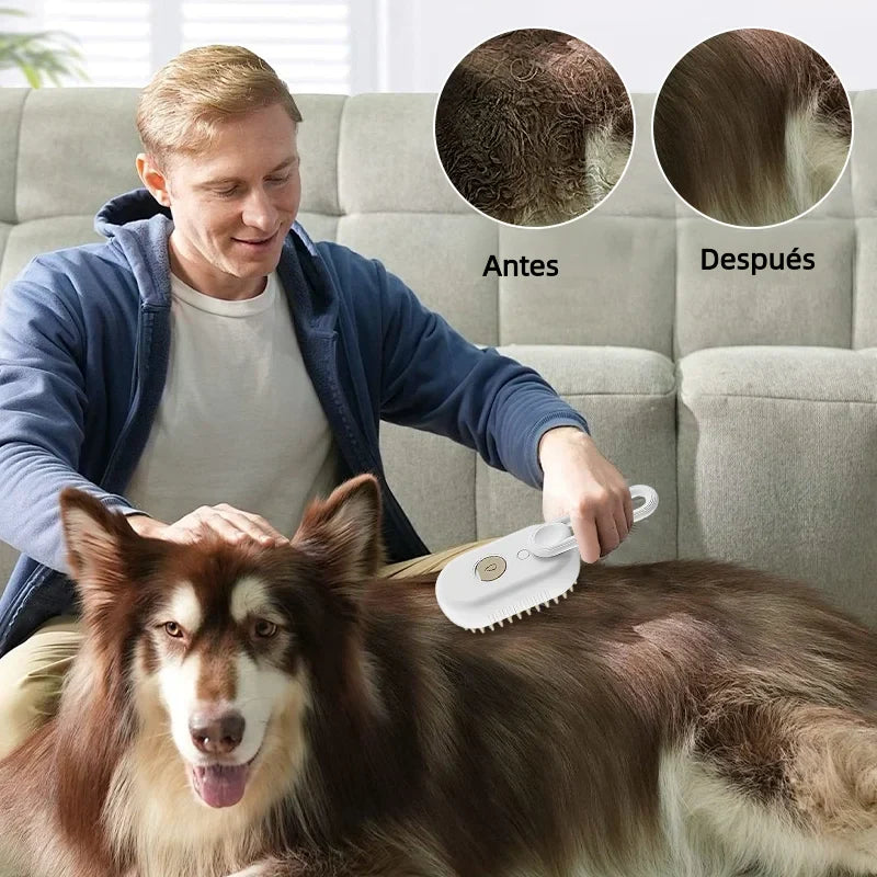 CEPILLO CON VAPOR PARA MASCOTA
