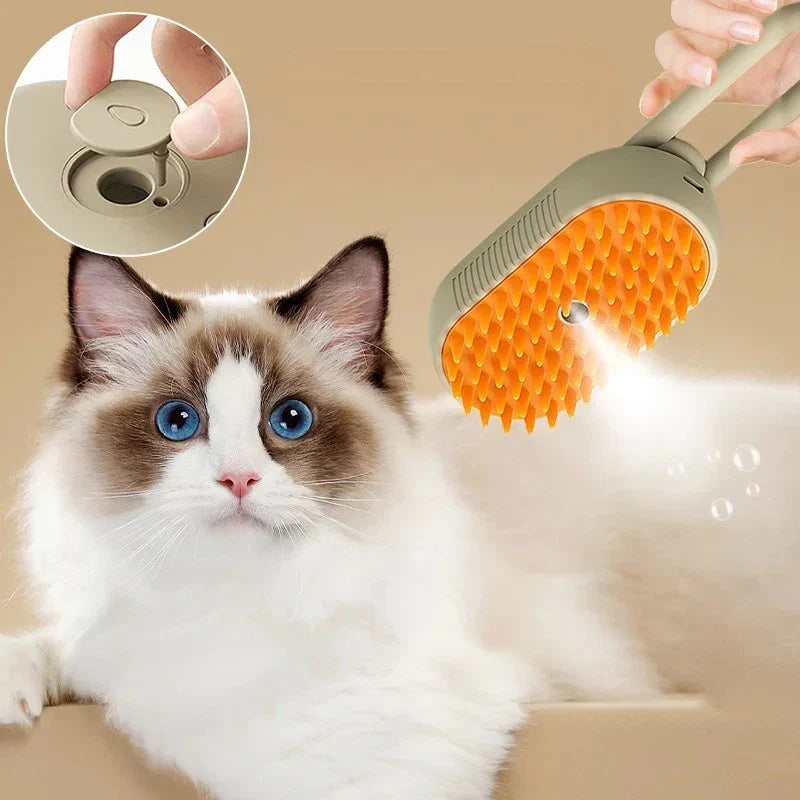 CEPILLO CON VAPOR PARA MASCOTA